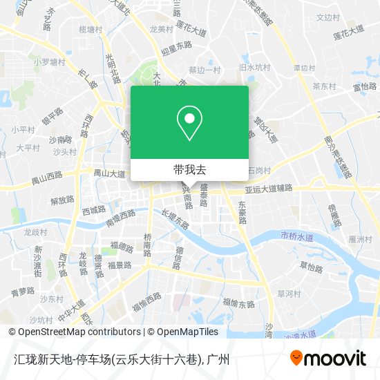 汇珑新天地-停车场(云乐大街十六巷)地图