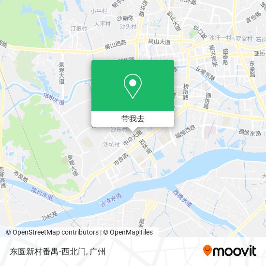东圆新村番禺-西北门地图