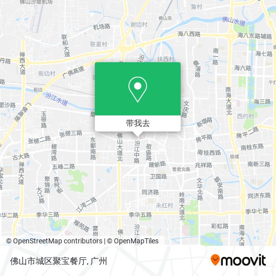 佛山市城区聚宝餐厅地图