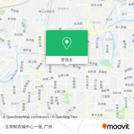 玉带制衣城中心一座地图