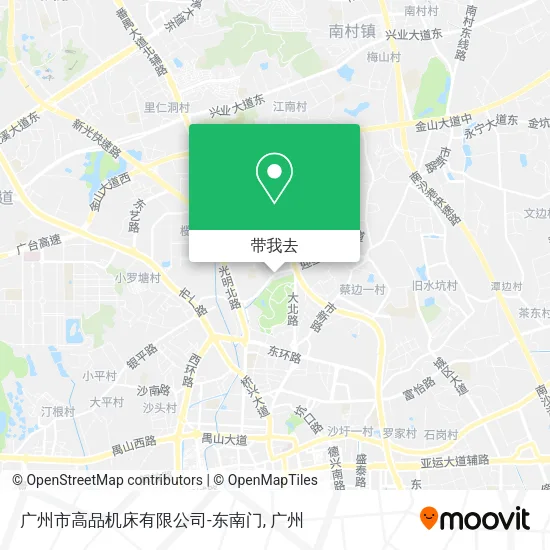 广州市高品机床有限公司-东南门地图