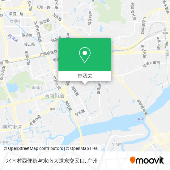 水南村西便街与水南大道东交叉口地图