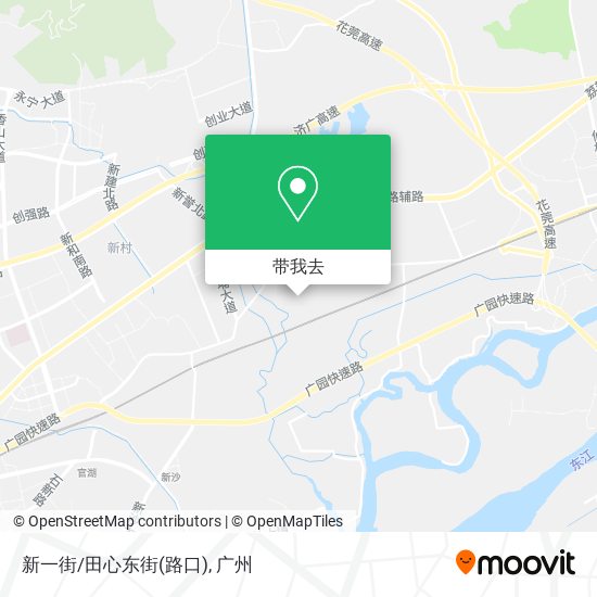 新一街/田心东街(路口)地图