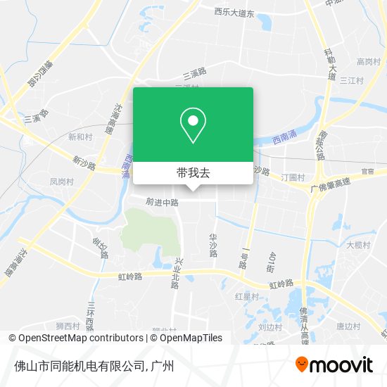 佛山市同能机电有限公司地图