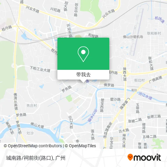 城南路/祠前街(路口)地图