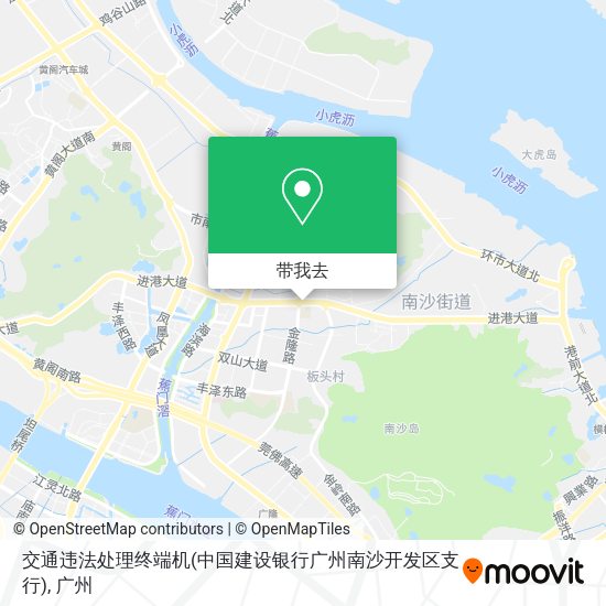 交通违法处理终端机(中国建设银行广州南沙开发区支行)地图