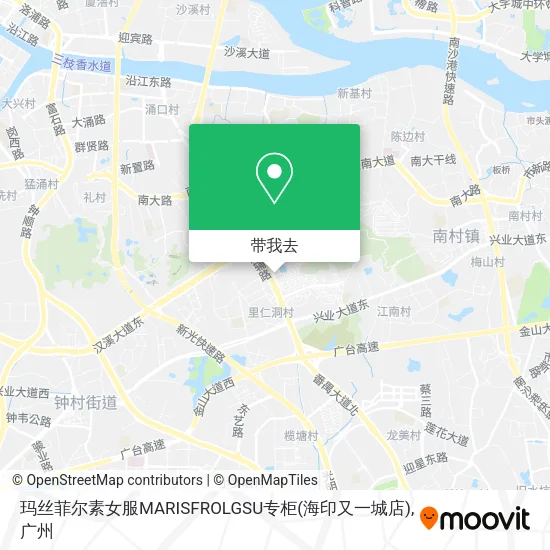 玛丝菲尔素女服MARISFROLGSU专柜(海印又一城店)地图