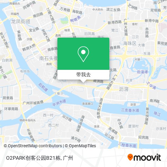 O2PARK创客公园B21栋地图