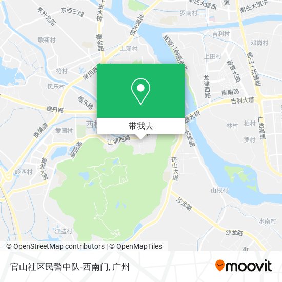 官山社区民警中队-西南门地图