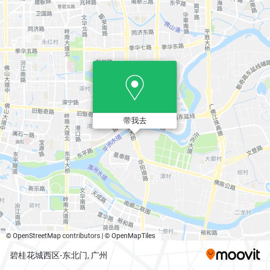 碧桂花城西区-东北门地图