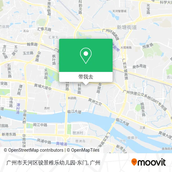 广州市天河区骏景稚乐幼儿园-东门地图
