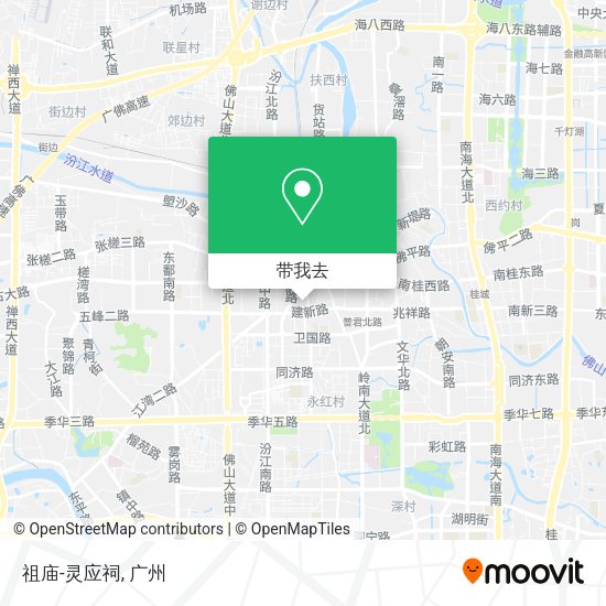祖庙-灵应祠地图