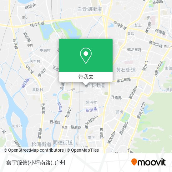 鑫宇服饰(小坪南路)地图