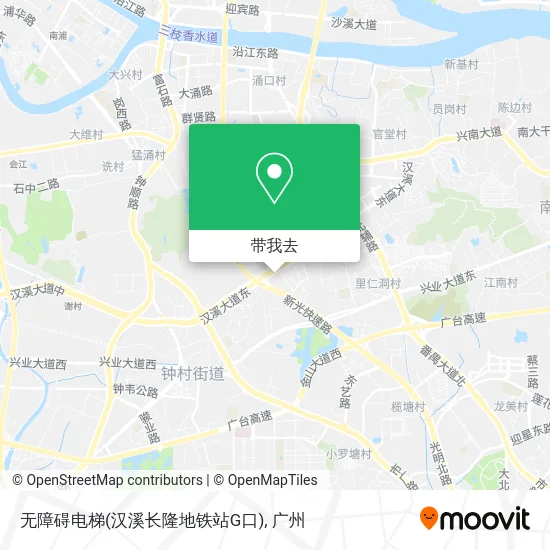 无障碍电梯(汉溪长隆地铁站G口)地图