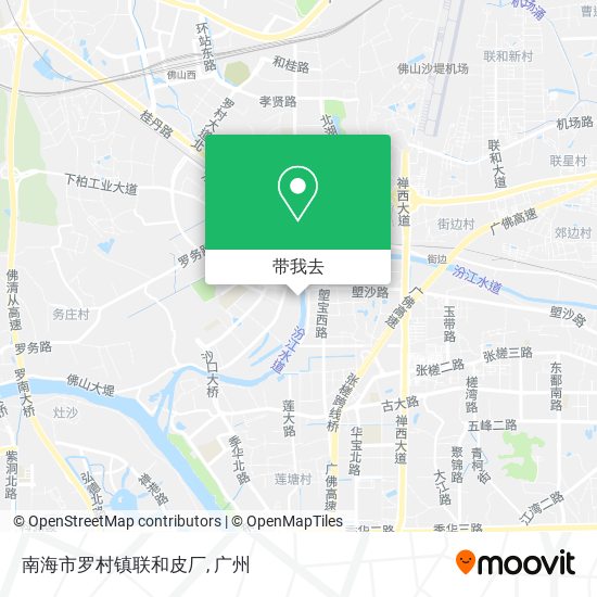 南海市罗村镇联和皮厂地图