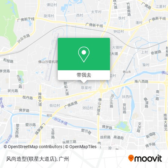 风尚造型(联星大道店)地图