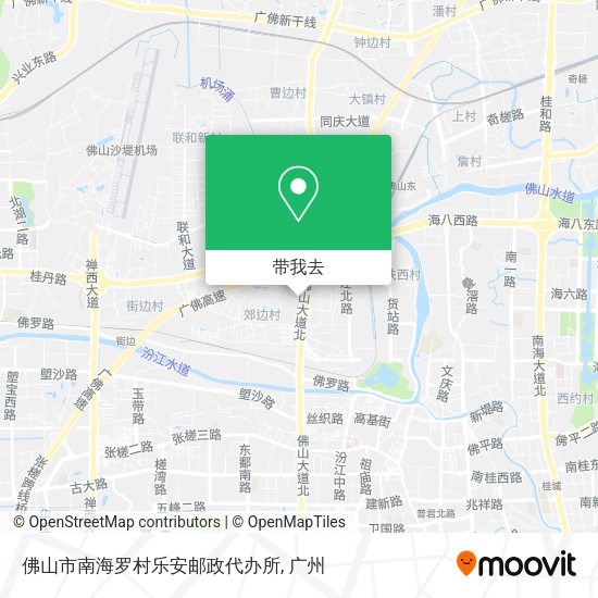 佛山市南海罗村乐安邮政代办所地图