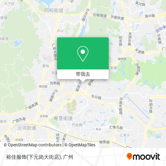 裕佳服饰(下元岗大街店)地图