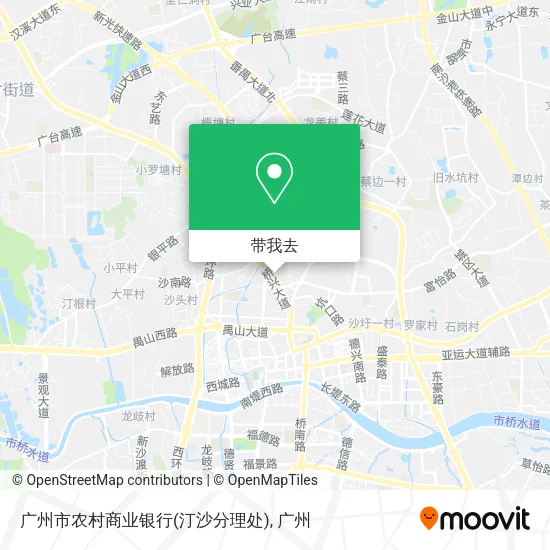 广州市农村商业银行(汀沙分理处)地图