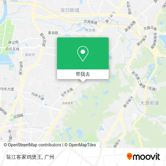 翁江客家鸡煲王地图