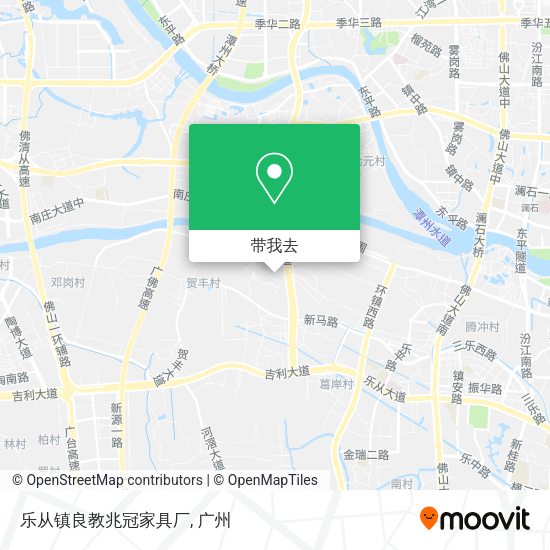 乐从镇良教兆冠家具厂地图