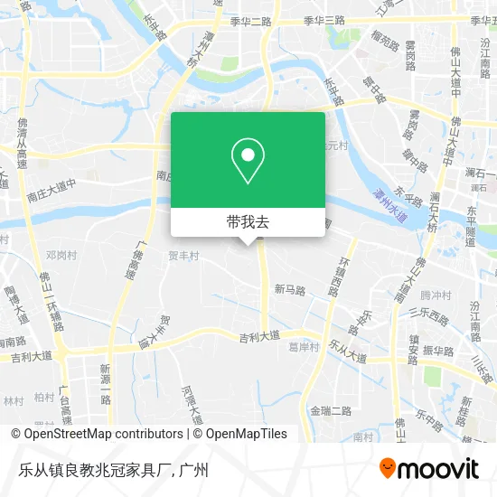 乐从镇良教兆冠家具厂地图