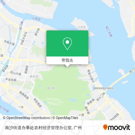 南沙街道办事处农村经济管理办公室地图