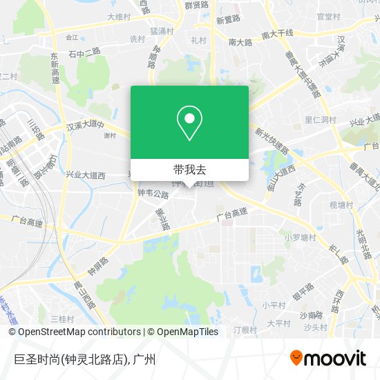 巨圣时尚(钟灵北路店)地图