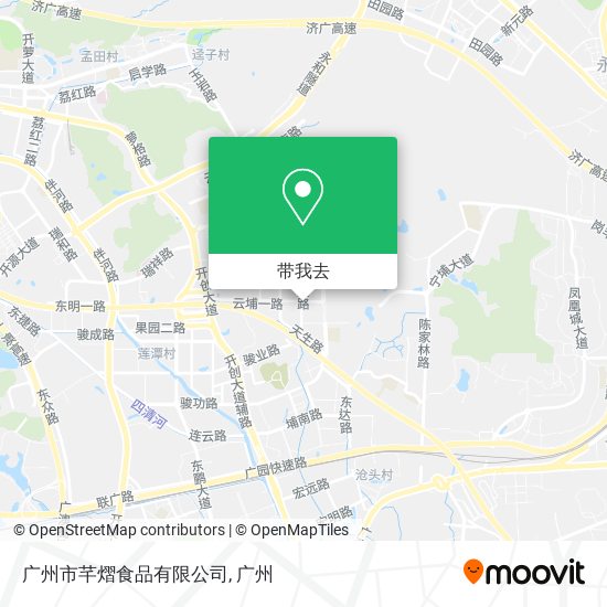 广州市芊熠食品有限公司地图