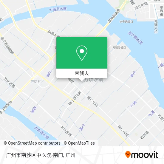 广州市南沙区中医院-南门地图