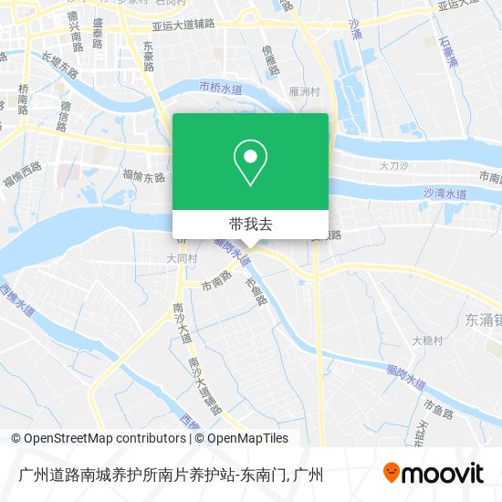 广州道路南城养护所南片养护站-东南门地图