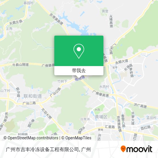 广州市吉丰冷冻设备工程有限公司地图