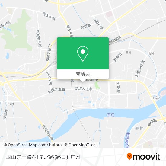 卫山东一路/群星北路(路口)地图