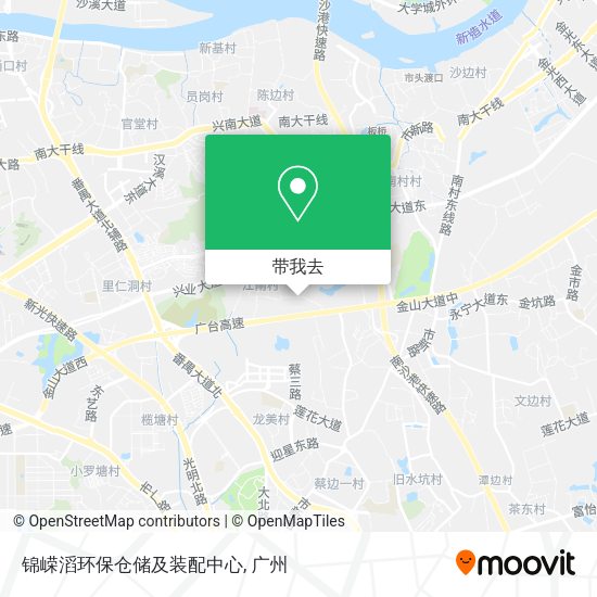 锦嵘滔环保仓储及装配中心地图