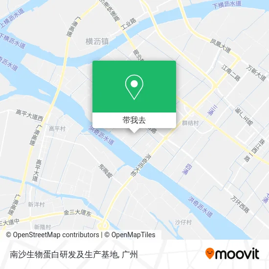 南沙生物蛋白研发及生产基地地图