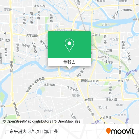 广东平洲大明宫项目部地图