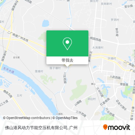 佛山港风动力节能空压机有限公司地图