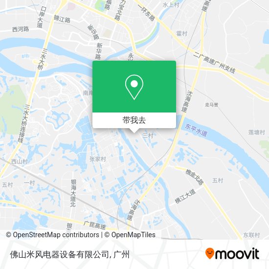 佛山米风电器设备有限公司地图