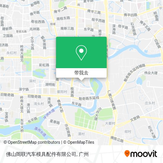 佛山岡联汽车模具配件有限公司地图