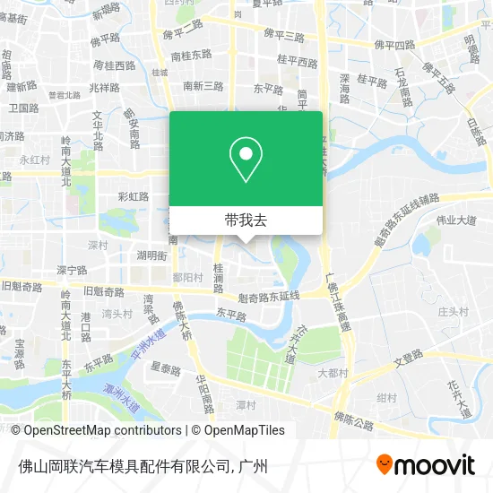 佛山岡联汽车模具配件有限公司地图