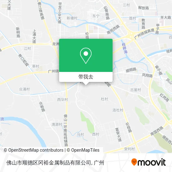 佛山市顺德区冈裕金属制品有限公司地图
