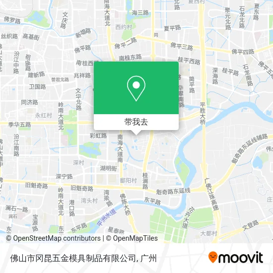 佛山市冈昆五金模具制品有限公司地图