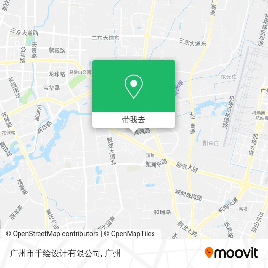 广州市千绘设计有限公司地图