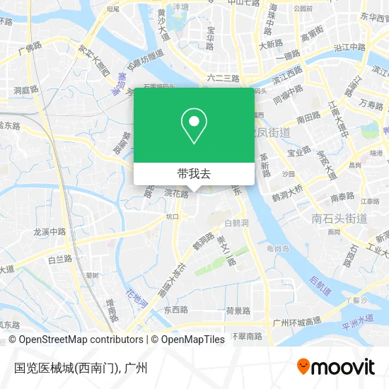 国览医械城(西南门)地图