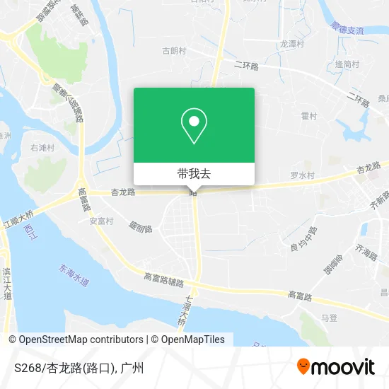S268/杏龙路(路口)地图