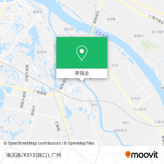 海滨路/X512(路口)地图