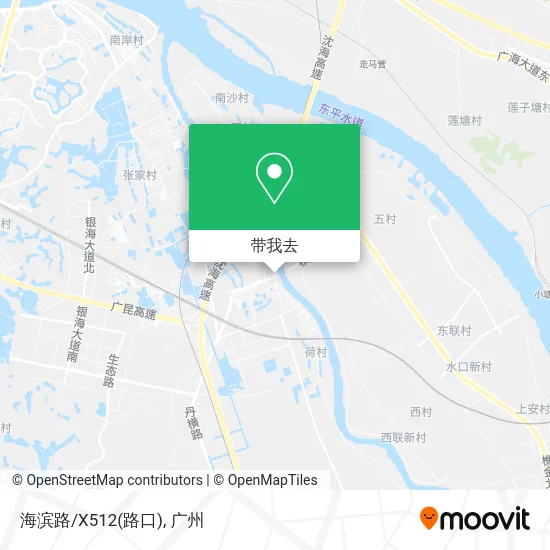 海滨路/X512(路口)地图