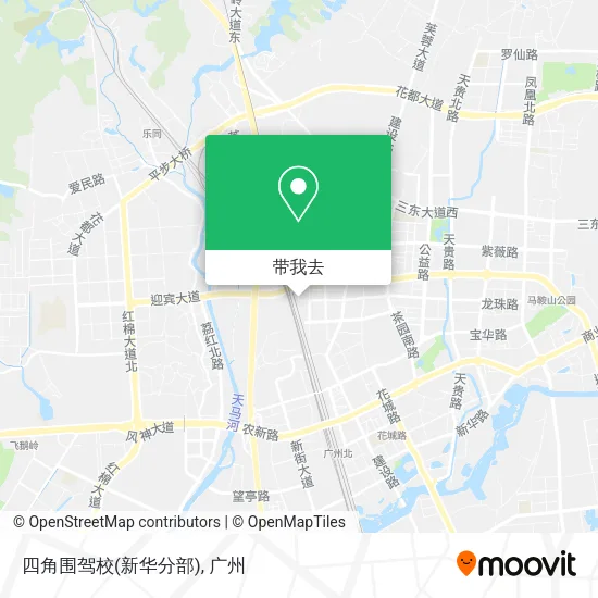 四角围驾校(新华分部)地图