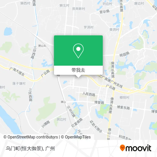 乌门町(恒大御景)地图