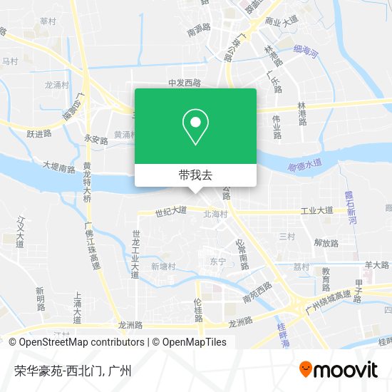 荣华豪苑-西北门地图
